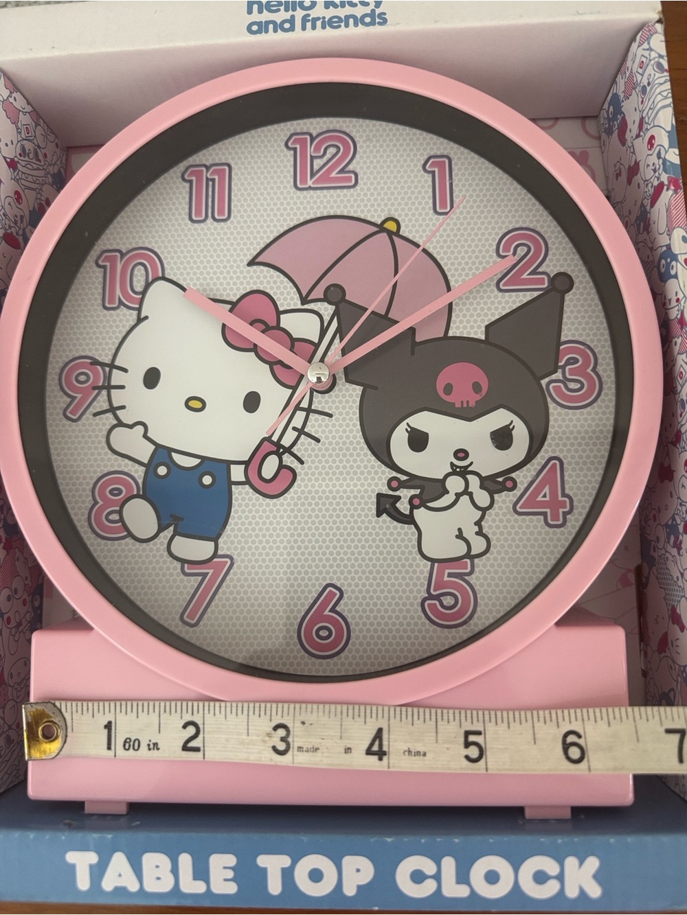 New Hello Kitty Clock Tabletop - Picture 7 of 9